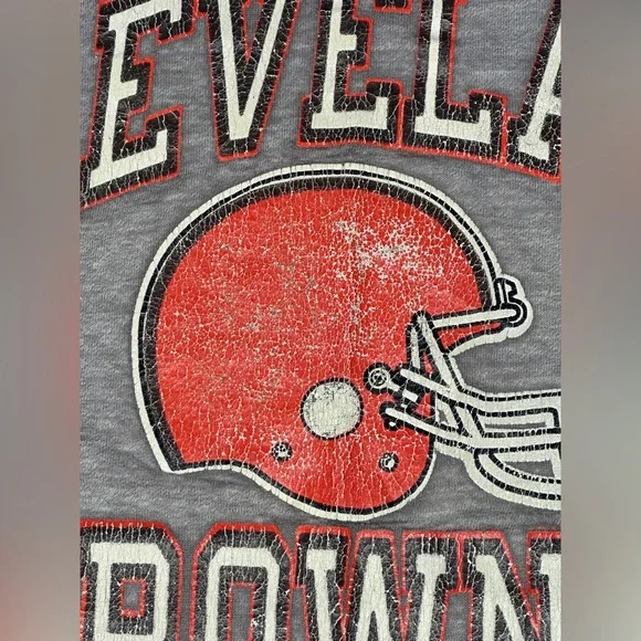 Vintage Cleveland Browns Champion Helmet T Shirt USA XL NFL 90s Pre-Relocation - Picture 6 of 7